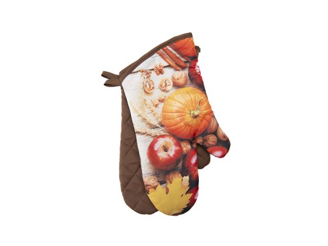 14" OVEN MITTS (2PC) (PUMPKIN APPLE)